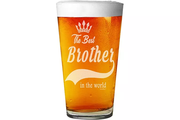 The Best Brother Beer Pint Glass