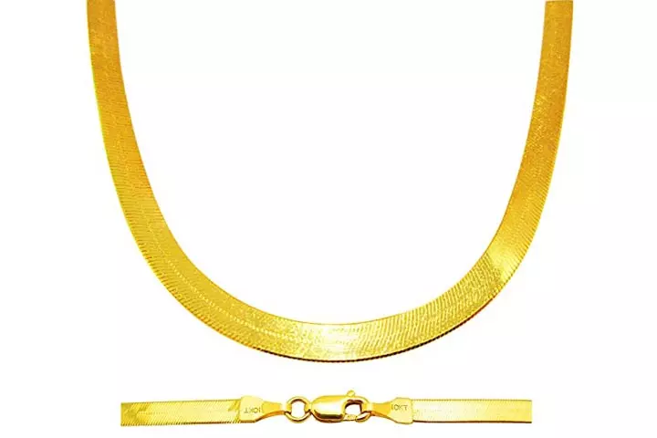 US-Shopsmart Herringbone Chain Necklace