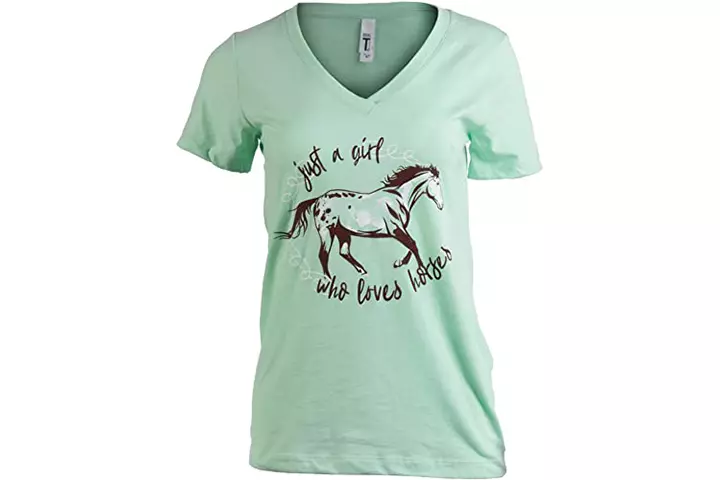 V-Neck Horse T-shirt For Women From Ann Arbor T-shirt Company