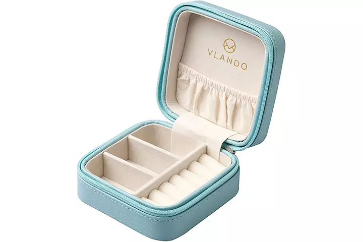 Vlando Small Travel Jewelry Box