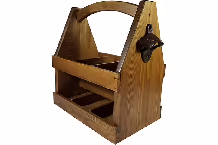 Wooden Beer Bottle Holder