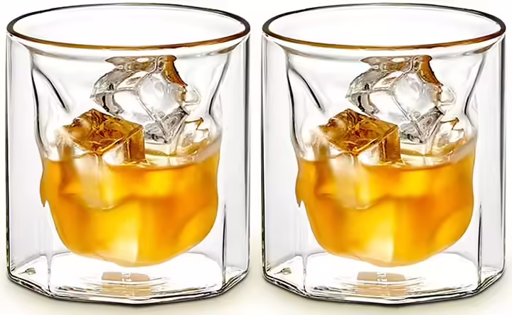 ZENS Hand Blown Bourbon Glass Set Of 2