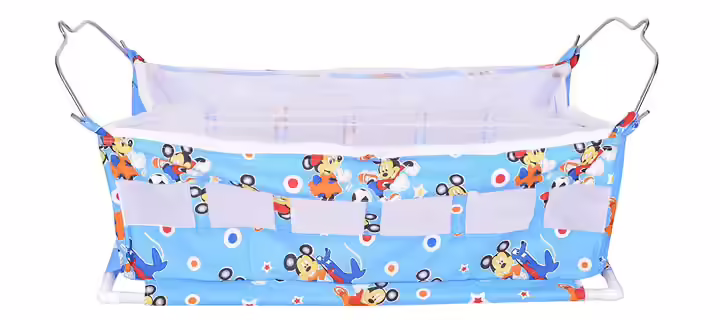 Aashi Enterprise New Born Flat Bed Soft Cotton Cloth Swing Baby Cradle Hammock