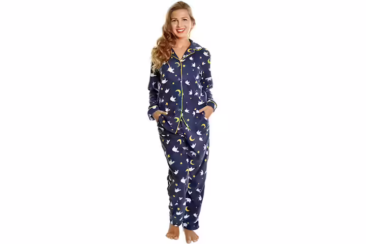 Angelina Women's Cozy Fleece Pajama Set