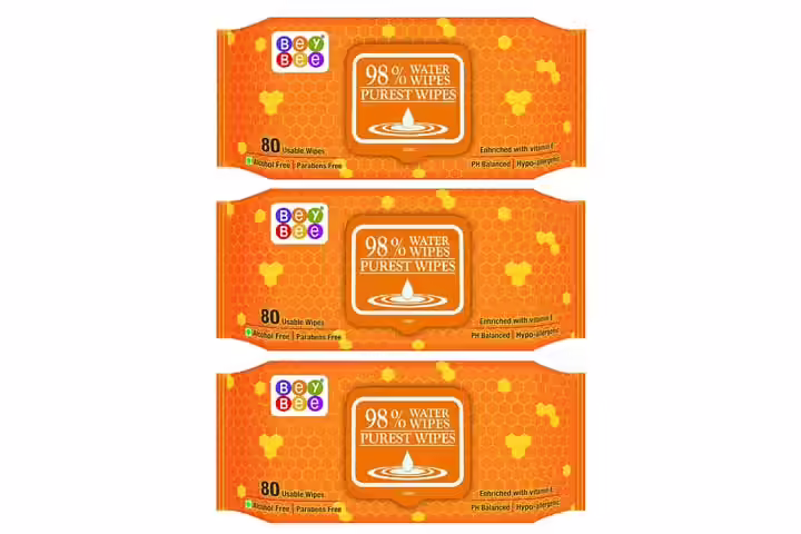 Bay be water base wipes for sensitive skin