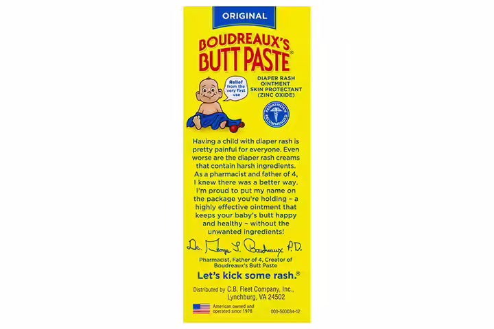 Boudreaux S Butt Paste Diaper Rash Ointment