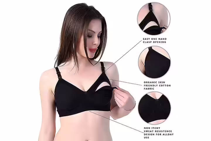 CEE 18 Women's Full Cup Cotton Hosiery Feeding Bra
