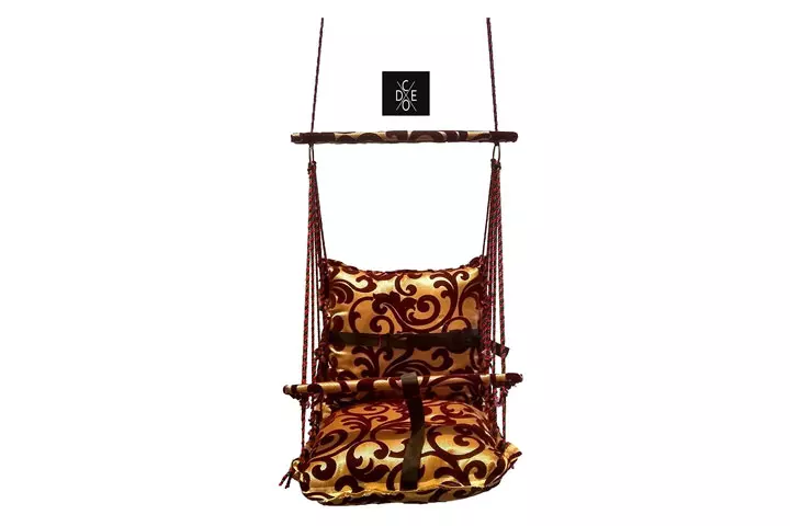 Code Baby Soft Velvet and Nylon Foldable Swing