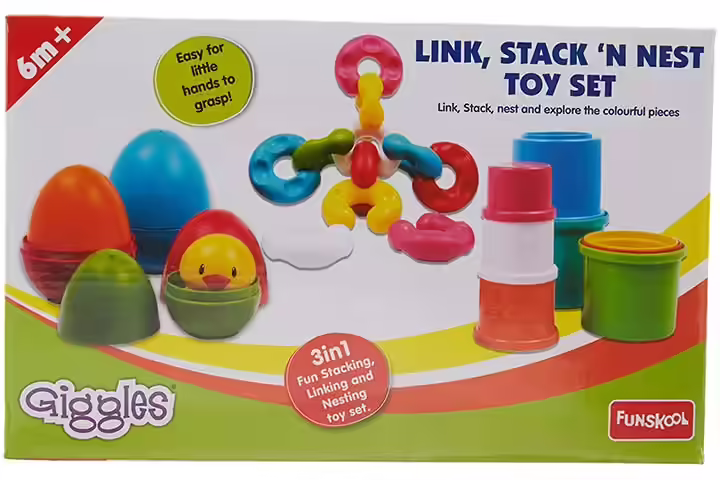 FunSchool Link, Stack and Nest Toy Set