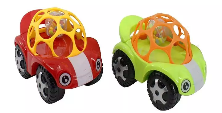 Ginkermain Die-Cast Rattle Play Plastic Self Push Play Racing Car