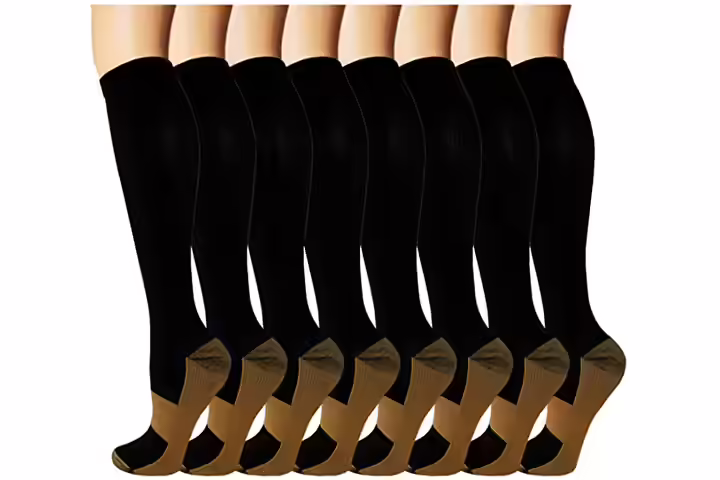 Iseasoo Copper Knee High Compression Socks