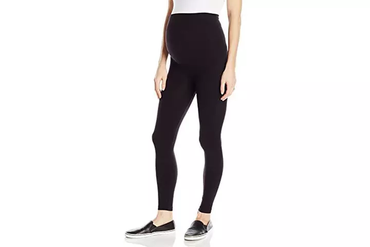 Loving Moments by Leading Lady Maternity Legging With Back Support Belly Band