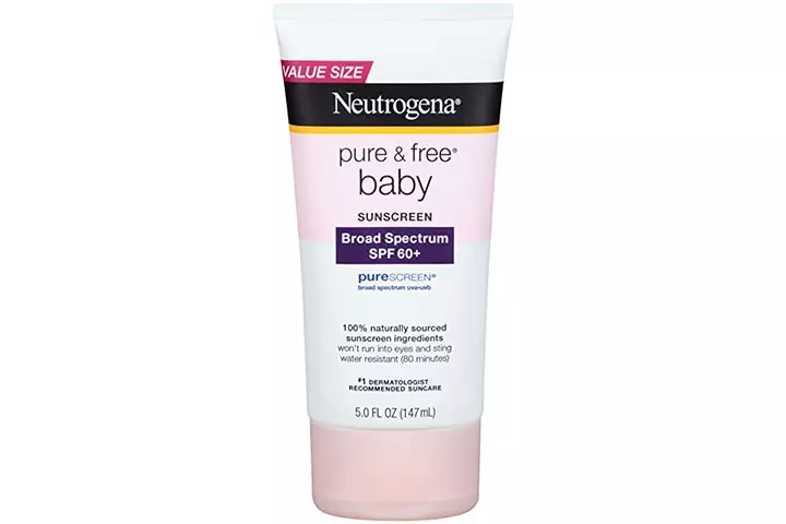 Neutrogena Pure & Free Baby Sunscreen Lotion Broad Spectrum SPF 60+