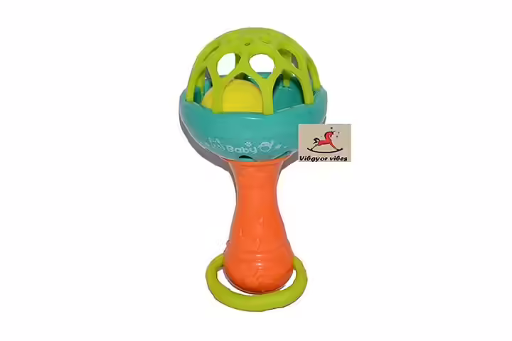 Vibgyor vibes attractive colorful jingle stick rattle for babies