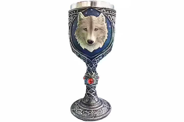 Wolf Wine Goblet