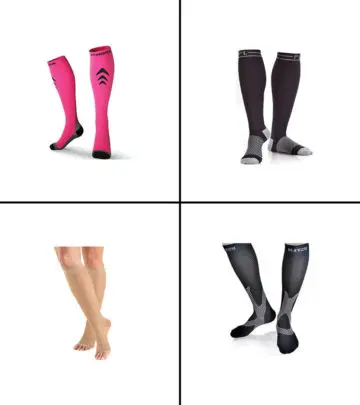 Good breathable compression socks help ease your foot discomfort while expecting.