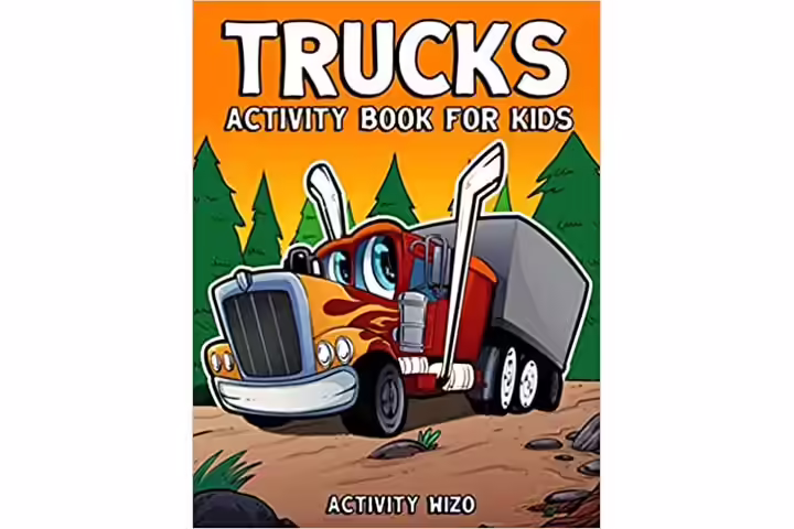 Activity Wizo Trucks Activity Book for Kids