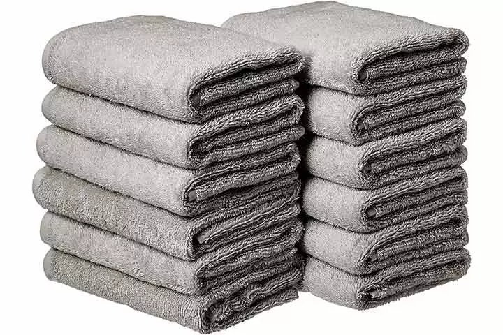 AmazonBasics Cotton Hand Towels 