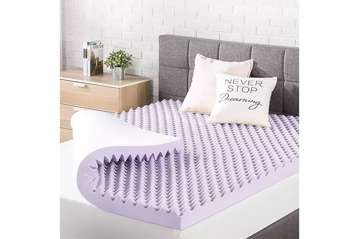 . Best Price Mattress Egg-Crate Memory Foam Bed Topper