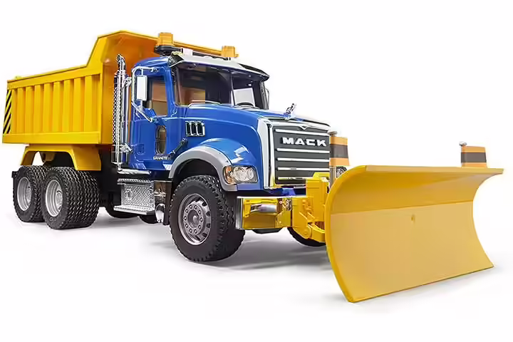 Bruder Granite Dump Truck With Snow Blade