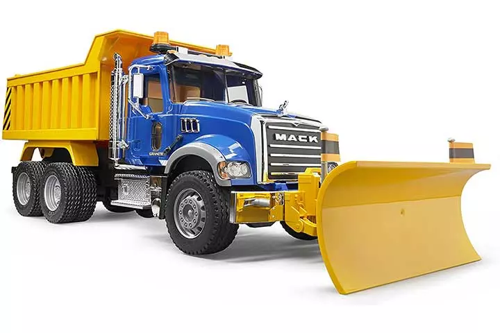 Bruder Granite Dump Truck With Snow Blade