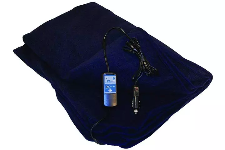 Car Cozy 2 - 12-Volt Heated Travel Blanket 