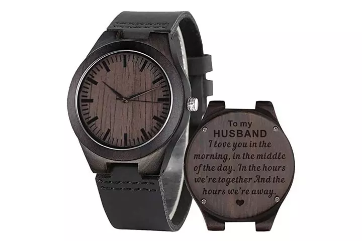 Cosvog Custom Engraved Wooden Watch