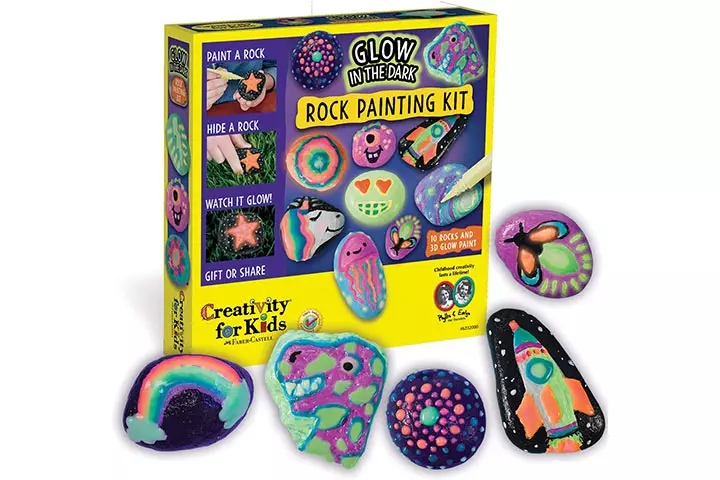 Creativity For Kids Glow In The Dark Rock Painting Kit