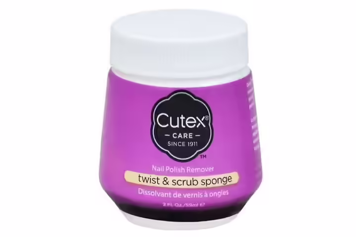 Cutex Twist Scrub Sponge Nail Polish Remover