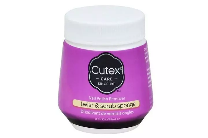 Cutex Twist Scrub Sponge Nail Polish Remover