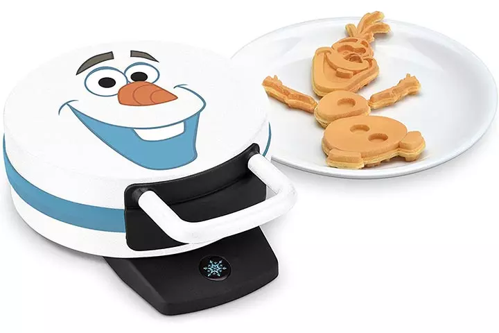 Disney DFR-15 Olaf Waffle Maker, 12x5x9, White