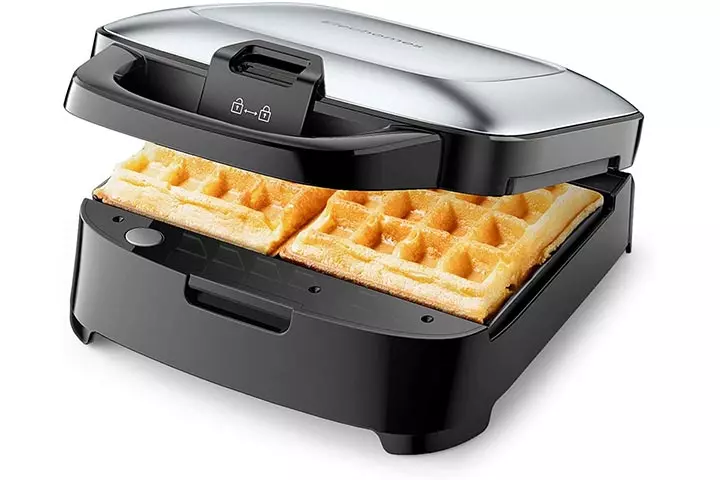 Elechomes Belgian Waffle Maker with Removable Plates