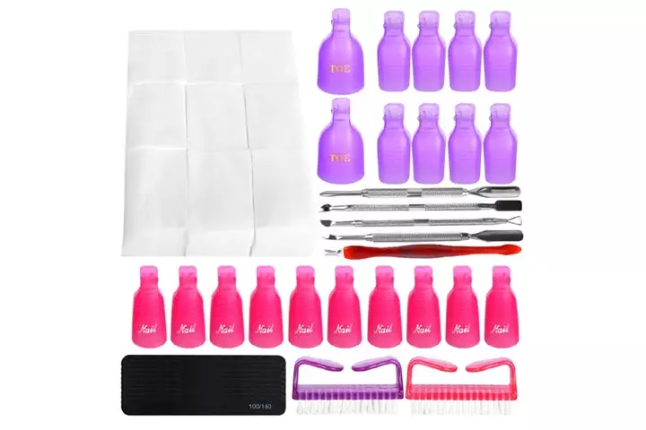 Esarora Nail Polish Remover Clips Set