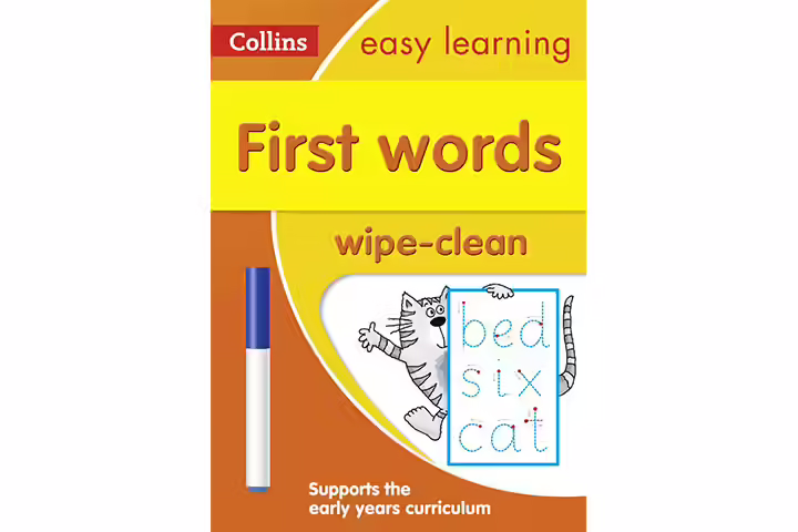 First Word Age 3-5 Wipe Clean Activity