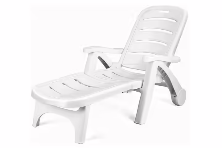 Giantex Outdoor Chaise Lounge With Wheels