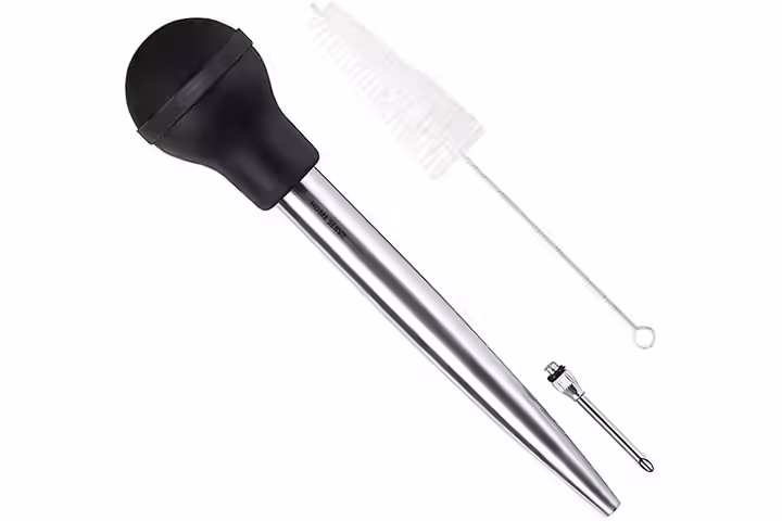 Home Servz Stainless Steel Turkey Baster Syringe