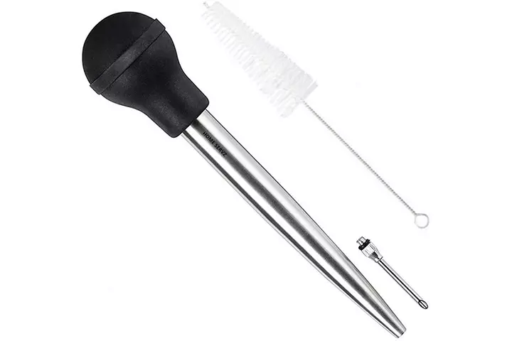 Home Servz Stainless Steel Turkey Baster Syringe