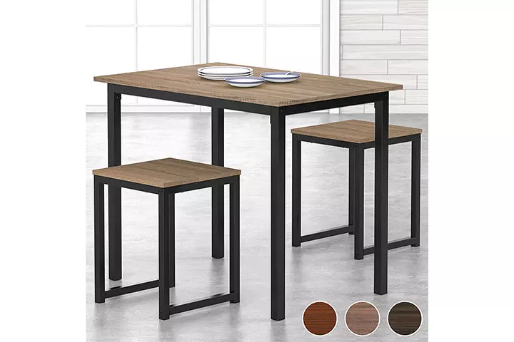 Homury 3 Piece Dining Set