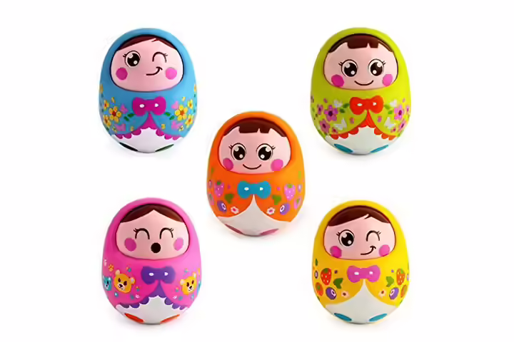 Huil toys push and shake wobbling
