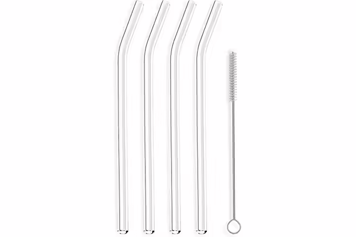 Hummingbird Glass Straws
