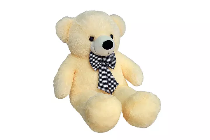  Jitto 3 Feet Hegtable Teddy Bear With Neck Bow