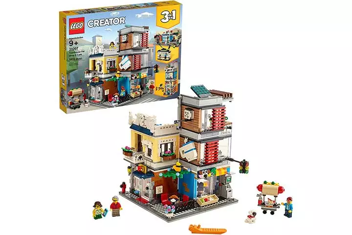 Lego Creator 3 in 1 Townhouse Pet Shop & Cafe Building Set 