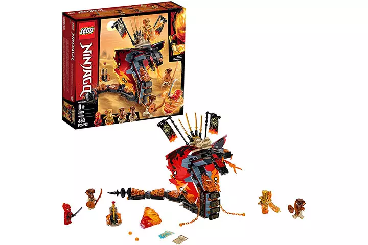 Lego Ninjago Fire Fang Snake Action Toy Building Set 