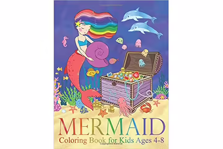 Mermaid Coloring Book For Kids