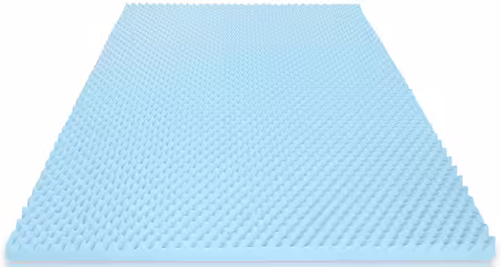 Milliard Egg Crate Gel Memory Foam Mattress Topper