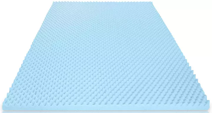 Milliard Egg Crate Gel Memory Foam Mattress Topper