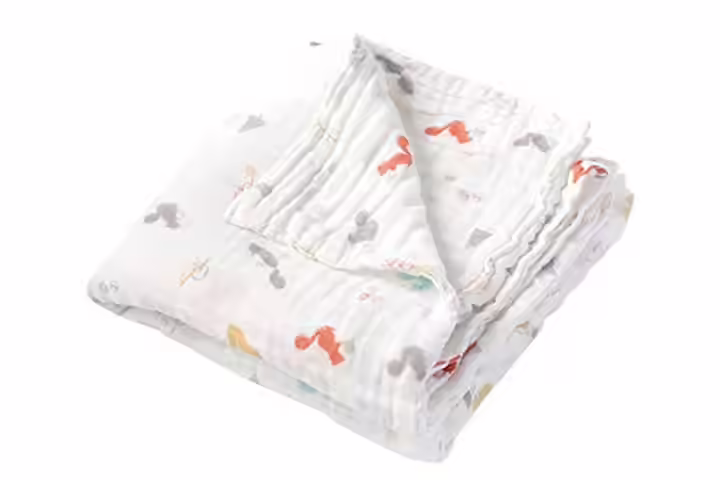 Moms Home Organic Cotton Baby Blanket