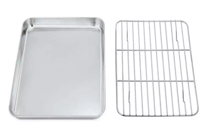 P-P CHEF Toaster Oven Tray and Rack Set