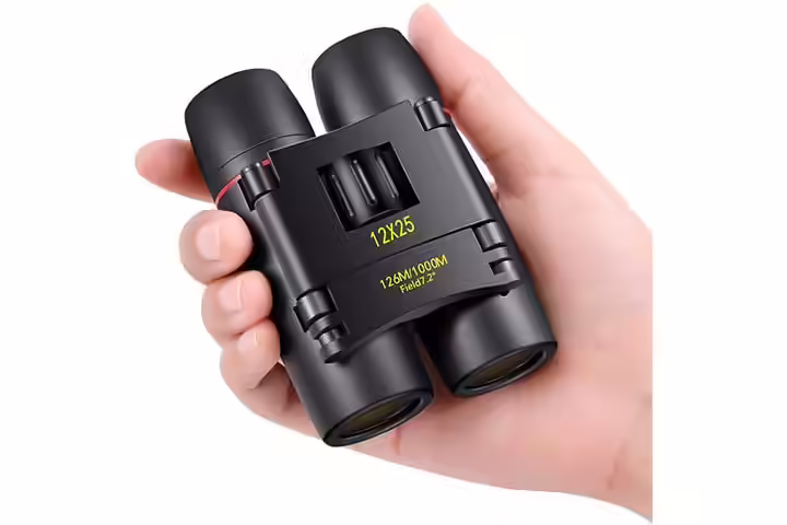 POLDR 12X25 Small Pocket Binoculars
