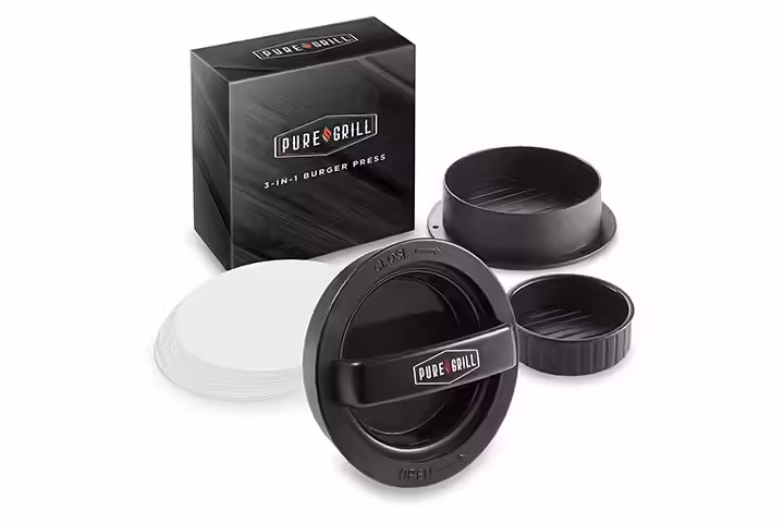 Pure Grill 3-In-1 Burger Press